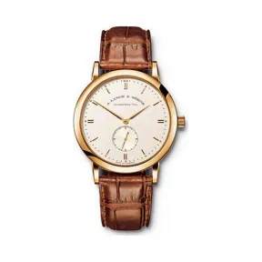 朗格/A.Lange&sohne  Saxonia 系列 37毫米 18k黄金 手动机械机芯 男表 215.021