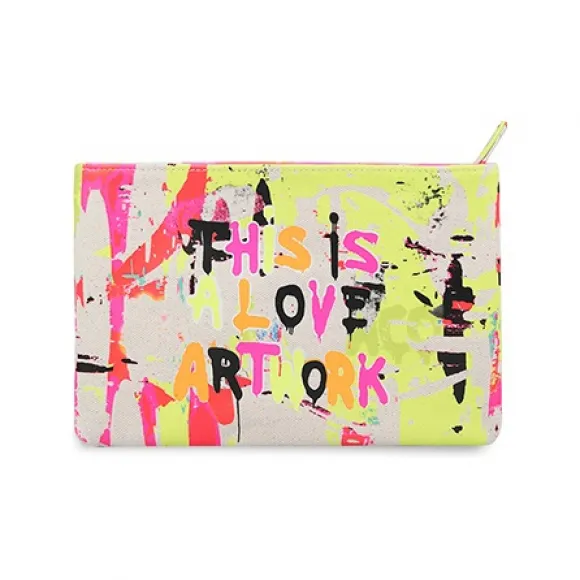 APM 【赠品单拍不发货】新款FUN CRAZY LOVE涂鸦化妆包 ACCESS38CLP