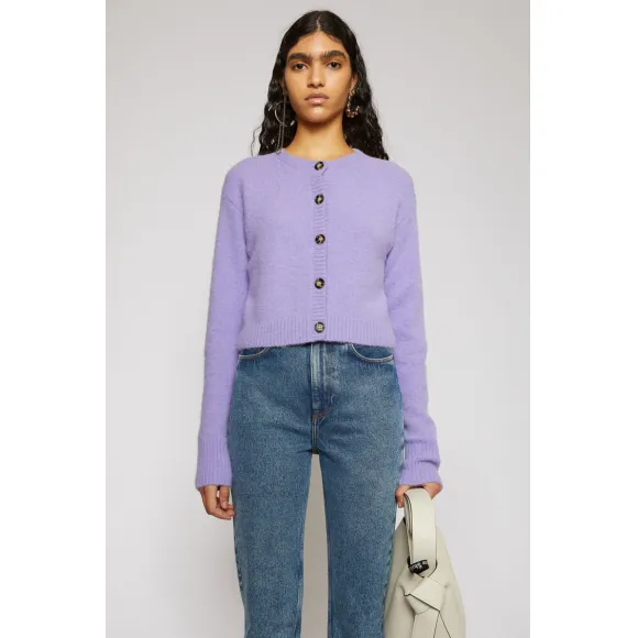 阿克尼/Acne 女士 短款羊毛衫 浅紫色 A60240-ADK