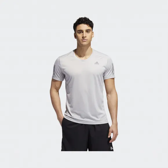阿迪达斯/Adidas 运动表现 淡灰 男士 OWN THE RUN TEE 跑步运动短袖 DZ9001
