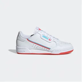 阿迪达斯/Adidas ORIGINALS 白色/红色/蓝绿色 男童 CONTINENTAL 80 J 鞋 EG7313
