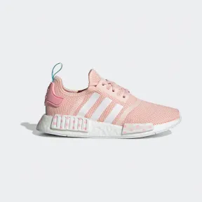 阿迪达斯/Adidas ORIGINALS 粉色/白色/粉色 女童 NMD_R1 J 鞋 EG7316