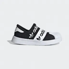 阿迪达斯/Adidas ORIGINALS 1号黑色/亮白 男童|女童 SUPERSTAR SMR 360 I 经典运动学步软底鞋 EG7882