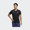 阿迪达斯/Adidas 运动表现 黑色 男士 25/7 TEE M 跑步运动短袖 FL6823