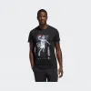 阿迪达斯/Adidas 运动表现 黑色 男士 DONOVAN GU TEE 篮球运动短袖 FM4761