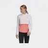 阿迪达斯/Adidas 运动表现 白/粉 女士 ADAPT TEE W 跑步运动服装 FT0480