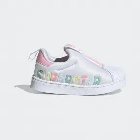 阿迪达斯/Adidas ORIGINALS 白/浅粉/绿/黄/蓝 男童|女童 SUPERSTAR 360 X I 经典运动学步软底鞋 FV7233