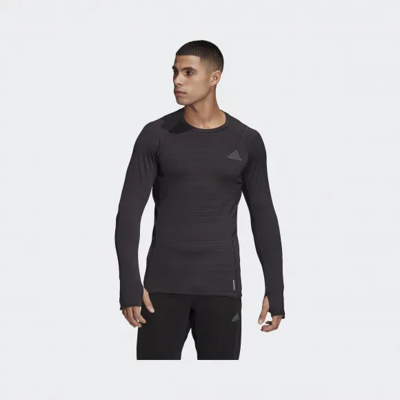 阿迪达斯/Adidas 运动表现 黑色 男士 ADI RUNNER LS 跑步运动服装 GC6733