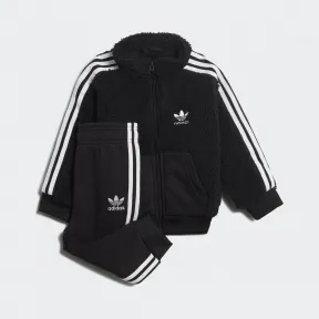 阿迪达斯/Adidas ORIGINALS 黑色 男童|女童 POLAR FLEECE TS 运动套装 GD2649