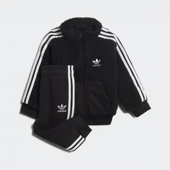 阿迪达斯/Adidas ORIGINALS 黑色 男童|女童 POLAR FLEECE TS 运动套装 GD2649