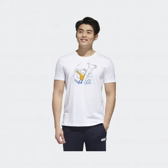 阿迪达斯/Adidas adidas neo 白/白 中性 adidas neo U DSNY DD TEE1 Disney唐老鸭运动短袖 GJ5642