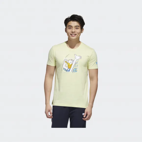 阿迪达斯/Adidas adidas neo 浅黄/浅黄 中性 adidas neo U DSNY DD TEE1 Disney唐老鸭运动短袖 GJ9975