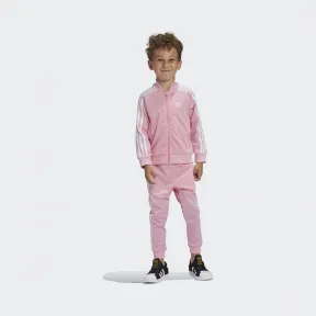 阿迪达斯/Adidas ORIGINALS 浅粉/白 男童|女童 SUPERSTAR SUIT 运动套装 GM8884