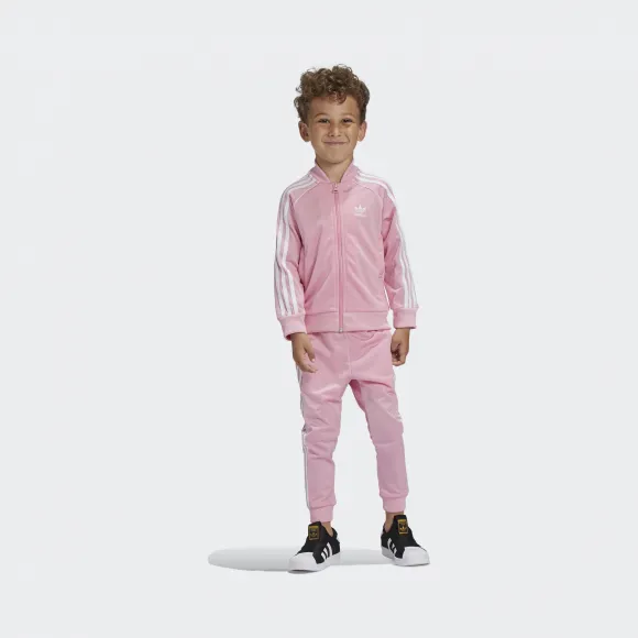 阿迪达斯/Adidas ORIGINALS 浅粉/白 男童|女童 SUPERSTAR SUIT 运动套装 GM8884