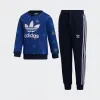 阿迪达斯/Adidas ORIGINALS 皇家蓝/学院藏青蓝/多色/白 男童 CREW SET 运动套装 GN6785