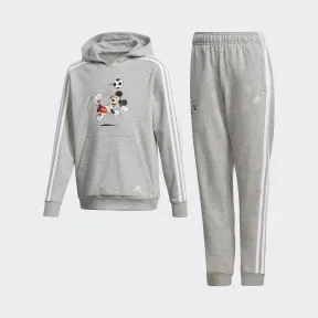 阿迪达斯/Adidas 运动表现 中麻灰 男童 FOOTBALL TS Disney迪士尼联名系列运动套装 GP9697