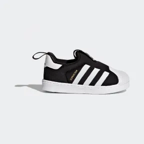 阿迪达斯/Adidas ORIGINALS 1号黑色/亮白/亮白 男童|女童 CNY SUPERSTAR 360 I 经典运动学步软底鞋 S82711