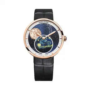 艾戈勒/Agelocer Astronomer 天文学家系列 316L精钢 36mm 石英机芯 女表 6501D1