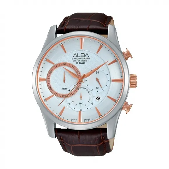 雅柏/Alba 45MM 不锈钢表壳 男表 AT3795X1