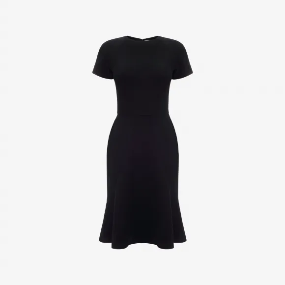 亚历山大麦昆/Alexander McQueen 盖袖喇叭连衣裙 女士 34637845gi 435268QHE081000
