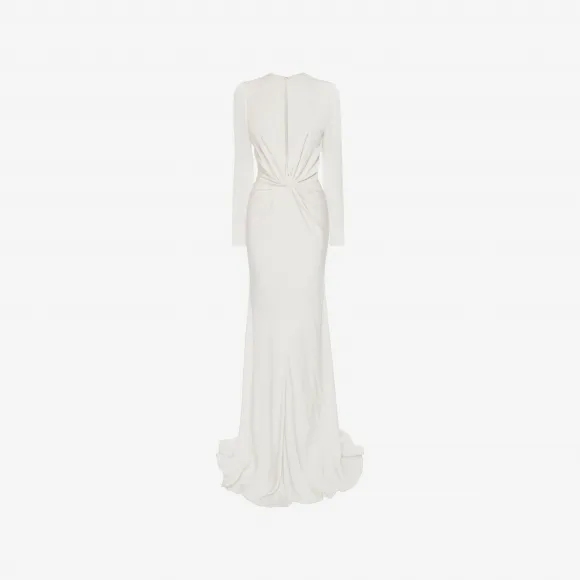亚历山大麦昆/Alexander McQueen 长款 Knot 连衣裙 女士 34637856lw 438271QHE079050