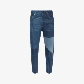 亚历山大麦昆/Alexander McQueen 拼饰牛仔裤 男士 42583392is 463841QJY554001