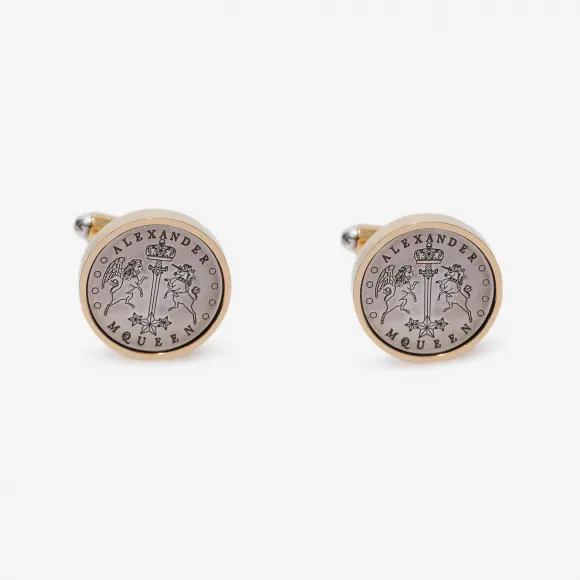 亚历山大麦昆/Alexander McQueen 图章袖扣 男士 50191450jt 475501J160Z1334
