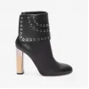 亚历山大麦昆/Alexander McQueen 双色雕花鞋跟 Eyelet 踝靴 女士 11245470nu 485802WHBL31000