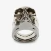 亚历山大麦昆/Alexander McQueen Divided 骷髅戒指 男士 50224441hr 554499J160Y0446