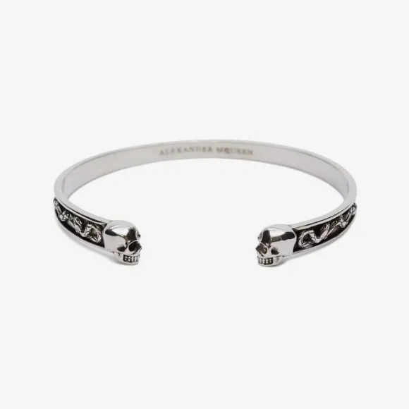 亚历山大麦昆/Alexander McQueen Twin Skull 手镯 男士 554578J160Y0446
