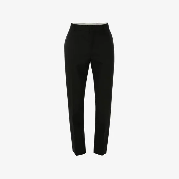 亚历山大麦昆/Alexander McQueen 男士黑色精裁烟管裤 630842QUU061000 