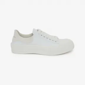 亚历山大麦昆/Alexander McQueen Deck系带帆布鞋 男士 654594W4MV71070