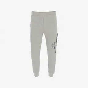 亚历山大麦昆/Alexander McQueen 男士McQueen涂鸦慢跑裤灰白色 662580QRZ710902