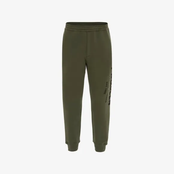 亚历山大麦昆/Alexander McQueen 卡其色 男士 慢跑裤 662580QSZ710904 