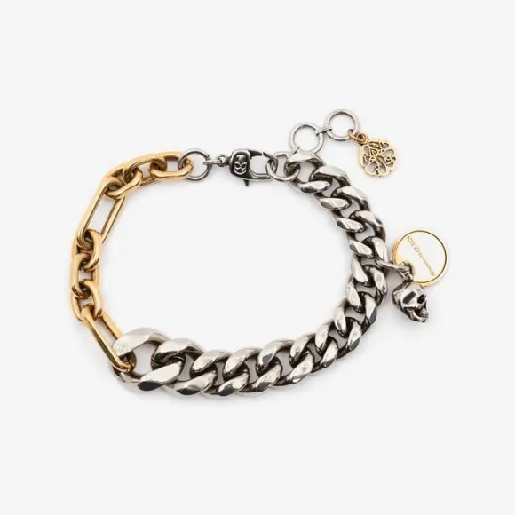 亚历山大麦昆/Alexander McQueen 黄金白银 男士 手链 663686IAG2Z1496 810656841