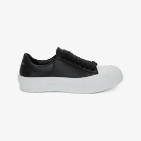 亚历山大麦昆/Alexander McQueen Deck系带帆布鞋 女士 667245WIAB61070