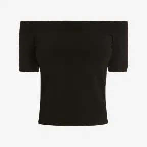 亚历山大麦昆/Alexander McQueen 女士露肩针织上衣陶瓷色 669510Q1AV45093