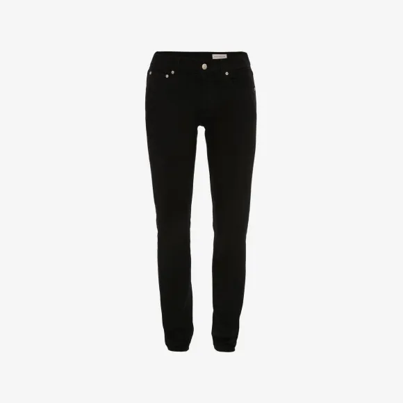 亚历山大麦昆/Alexander McQueen 黑色 男士 牛仔裤 682084QSY491000 
