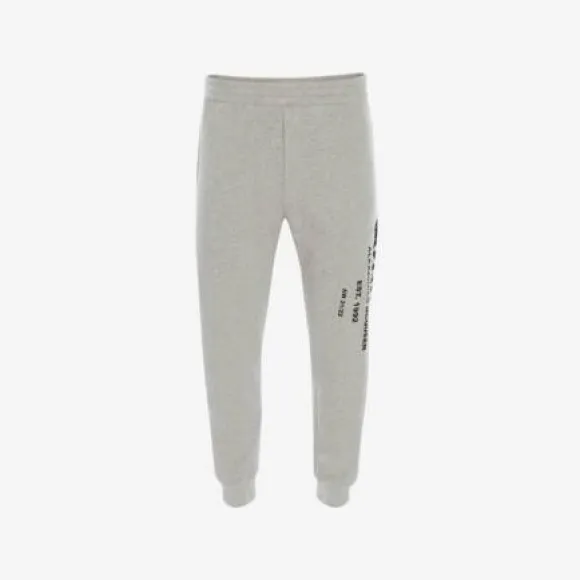 亚历山大麦昆/Alexander McQueen 淡灰色 男士 慢跑裤 688714QSZ810902 