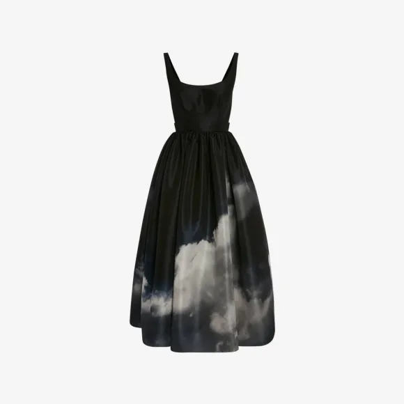 亚历山大麦昆/Alexander McQueen 黑色 女士 连衣裙 703051QZAF24142 