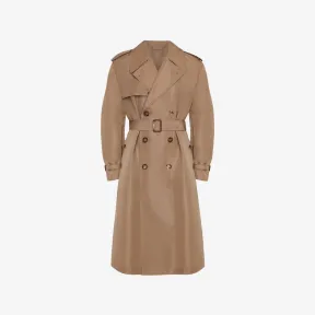 亚历山大麦昆/Alexander McQueen 黑色/米色 男士 风衣 705139QTZ170906 