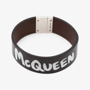 亚历山大麦昆/Alexander McQueen 黑，白 男士 手镯 7060961NT0Y1070 