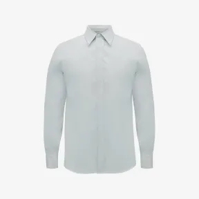 亚历山大麦昆/Alexander McQueen 男士云蓝色隐藏式开襟衬衫 726973QUN664855 