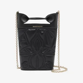 亚历山大麦昆/Alexander McQueen 女款 The Bow Mini With Chain 黑色 7311741BLEL1000 812851904