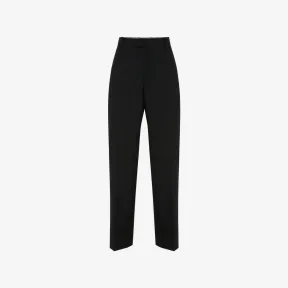 亚历山大麦昆/Alexander McQueen 男士黑色羊毛阔腿裤 735154QUU821000 