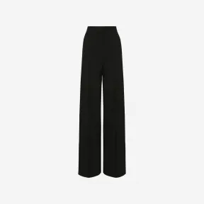 亚历山大麦昆/Alexander McQueen 女士黑色阔腿裤 735189QJAAC1000 