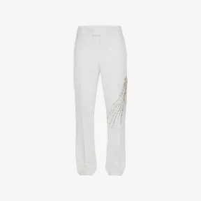 亚历山大麦昆/Alexander McQueen 男士象牙色 Astral Jewel 阔腿裤 735245QUU309015 812863536