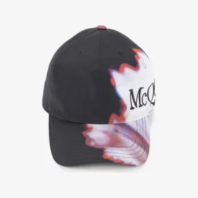 亚历山大麦昆/Alexander McQueen 男士黑色/多色夜光花朵棒球帽 7509404419Q6178 