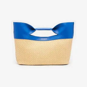 亚历山大麦昆/Alexander McQueen 女款蝴蝶结自然色/电光蓝 7539781BLB19590 813101726