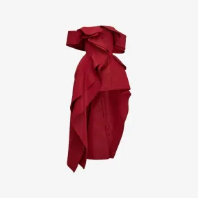 亚历山大麦昆/Alexander McQueen 女式血红色解构风衣 768751QEACM6659 768751QEACM6659
